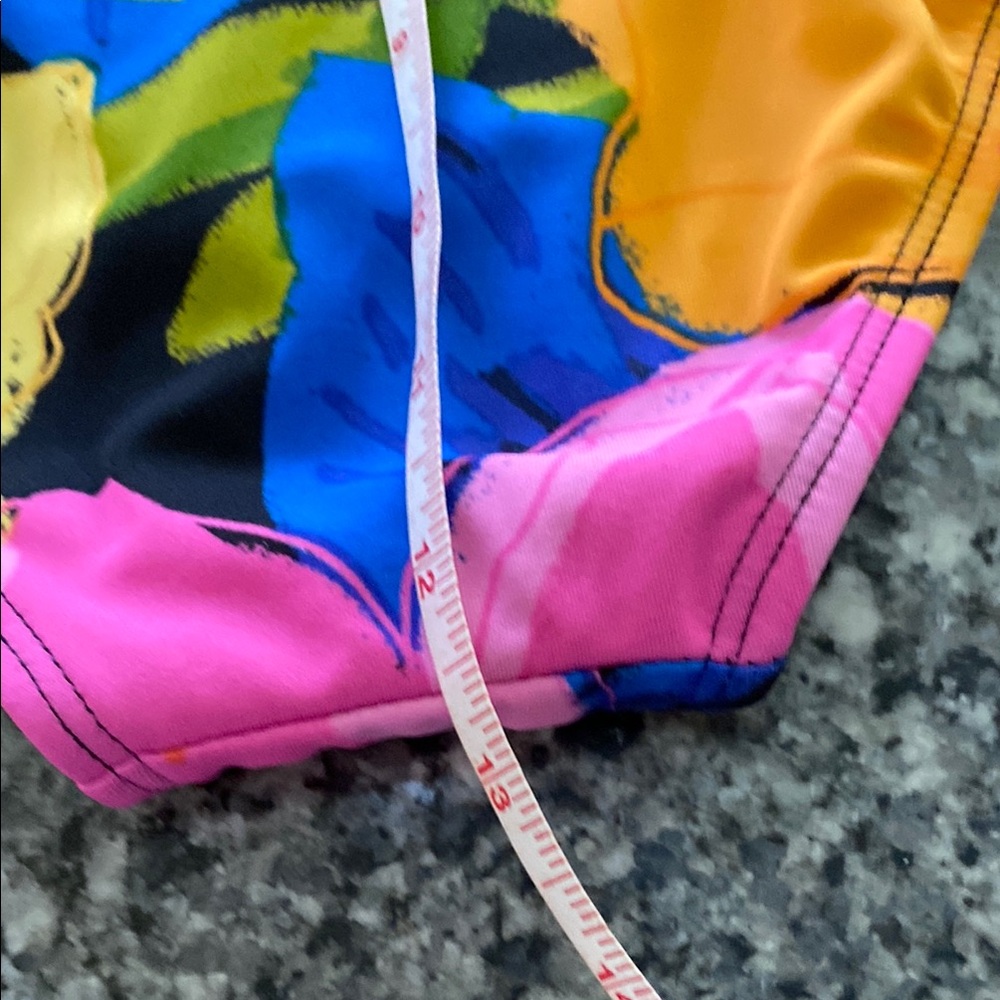 NWT Sundazed  Women's Floral High-Waisted Bikini Bottom - Pink and Black - Picture 10 of 10